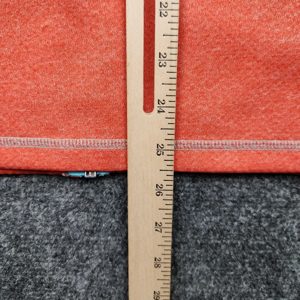 Harley-Davidson Performace Sweatshirt Womens Medium Orange Zip Lightweight Jaket